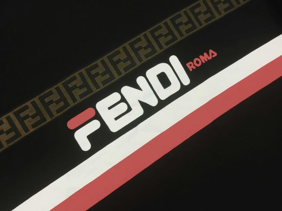 Tricou Fendi - Roma White/Red Regular
