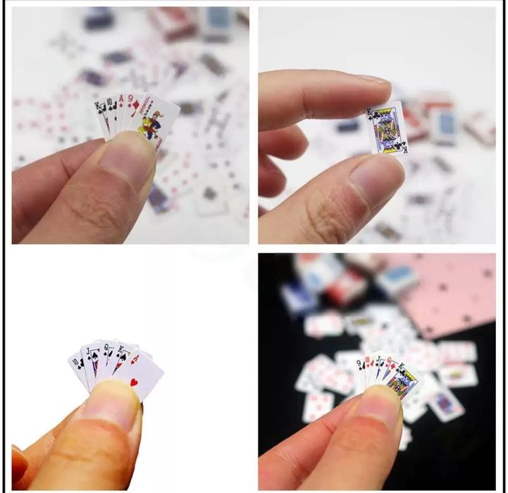 Mini o'yin kartalari (juda kichkina va chiroyli dizayn)