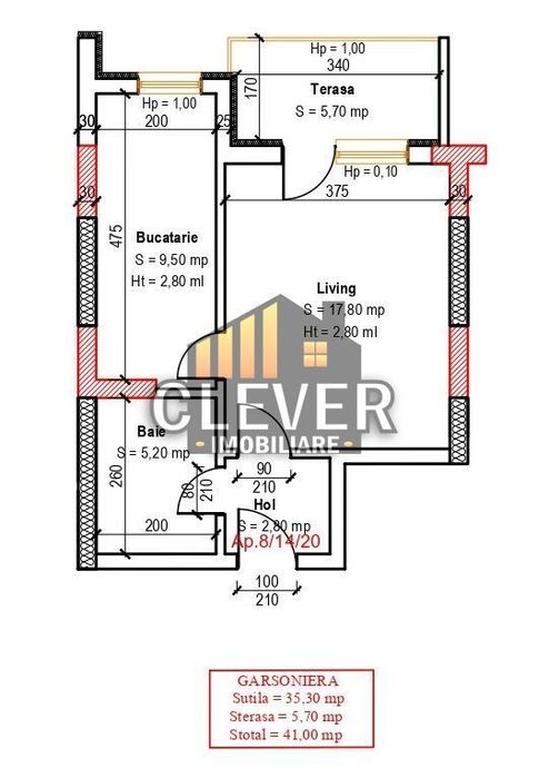 Garsonieră 41mp | Bucătărie Închisă | Comision 0% Dezvoltator