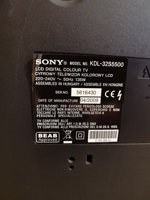 Televizor Sony Bravia diagonală 80cm