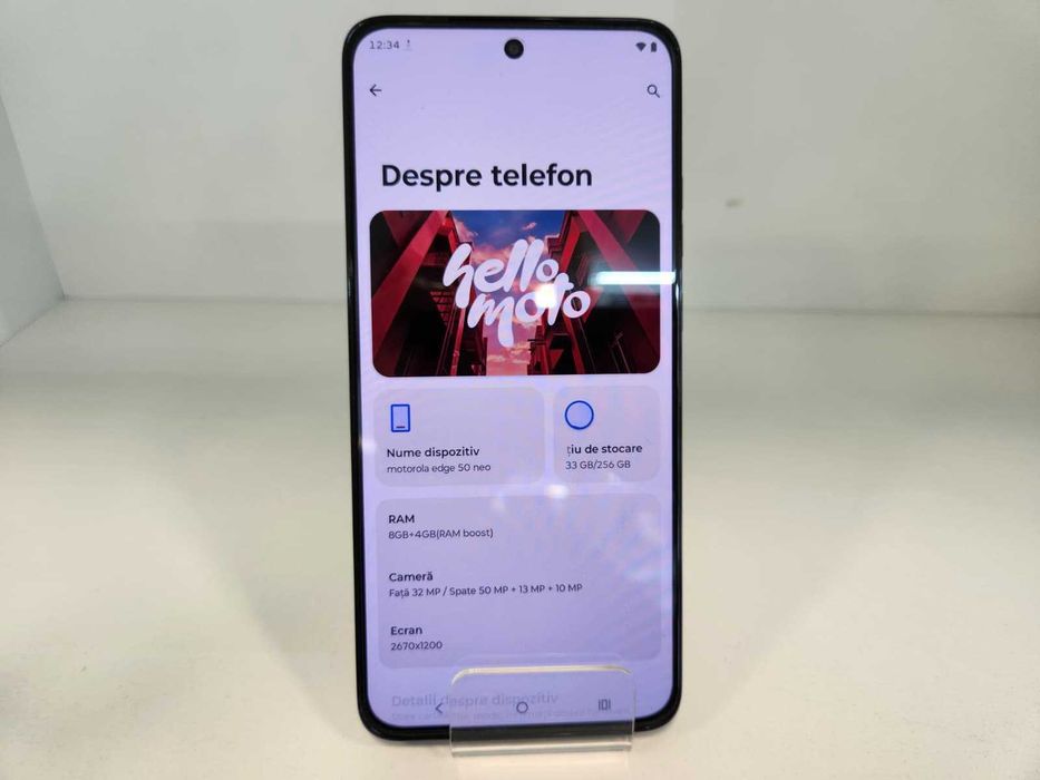 Telefon Motorola Edge 50 Neo 5G 8/256Gb (Ag8 Tudor/B75118) – Garantie 2 Ani!
