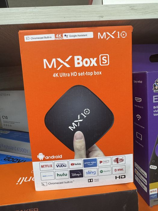 Tv box Mx Box S  1/8 2/16  xar xil variyanlari bor