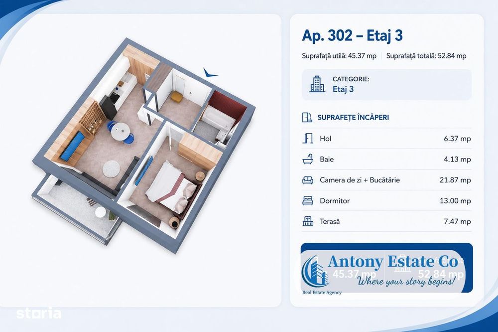 Antony Estate | Apartamente NOI - 0% Comision
