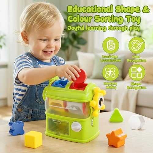 Нов Монтесори сортер форми и цветове образователна играчка за деца 1-3 г
