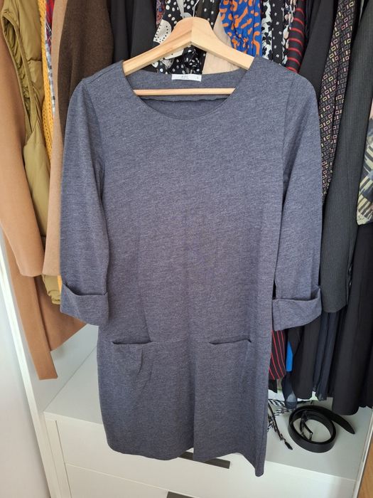 Rochie toamna casual Esprit mar S, gri, noua fara eticheta
