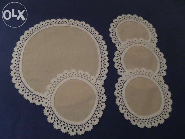 Плетен комплект каренца на една кука за кафе или чай