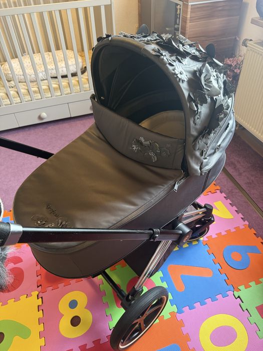 Cybex Priam Platinum 4 Simply Flowers -Сет 3 в 1