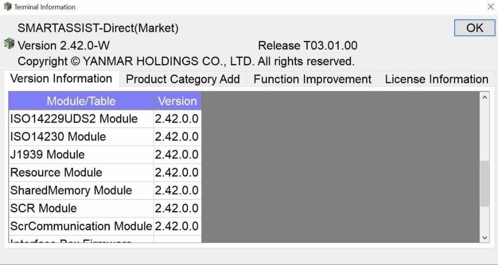 Tester/Diagnoza Yanmar+Laptop Panasonic CF-LX6 cu softul instalat