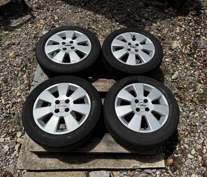 4бр.Алуминиеви джанти 15" 4x100+ГУМИ за Opel Corsa D,E,Chevrolet,Fiat