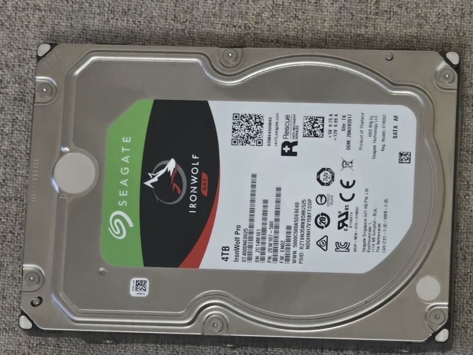 HDD Seagate  IronWolf Pro 4Tb,3.5