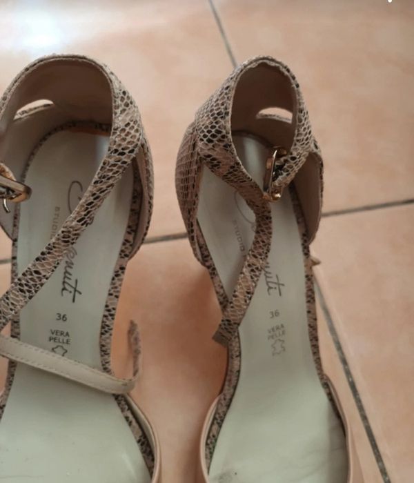 Pantofi cu toc, Benvenutti  vârf deschis, roz pudra,