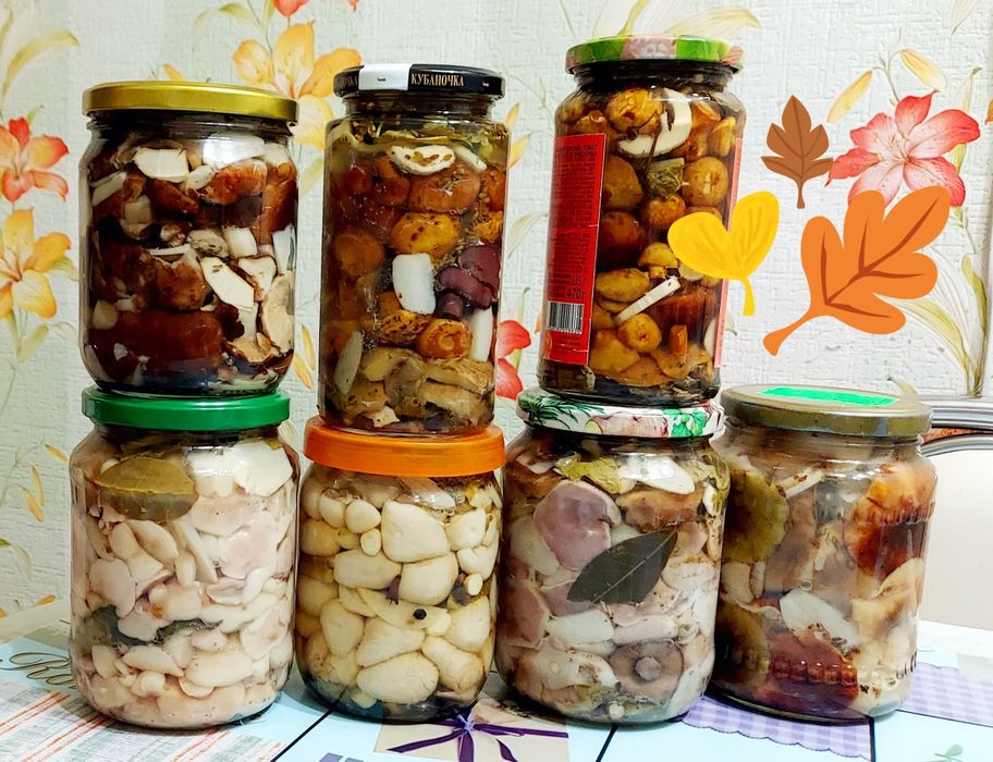 Грибы соленые, маринованные, сушенные Сморчки