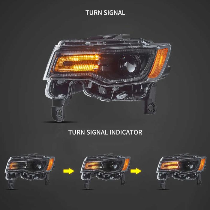 Комплект LED фарове за Grand Cherokee WK2 2014- с начална анимация