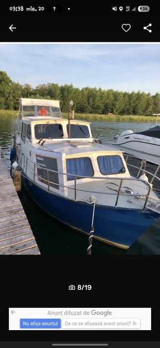 Barcă de oțel 9,50 m Van Balm Cruiser Mitsubishi 50 PS Bo...