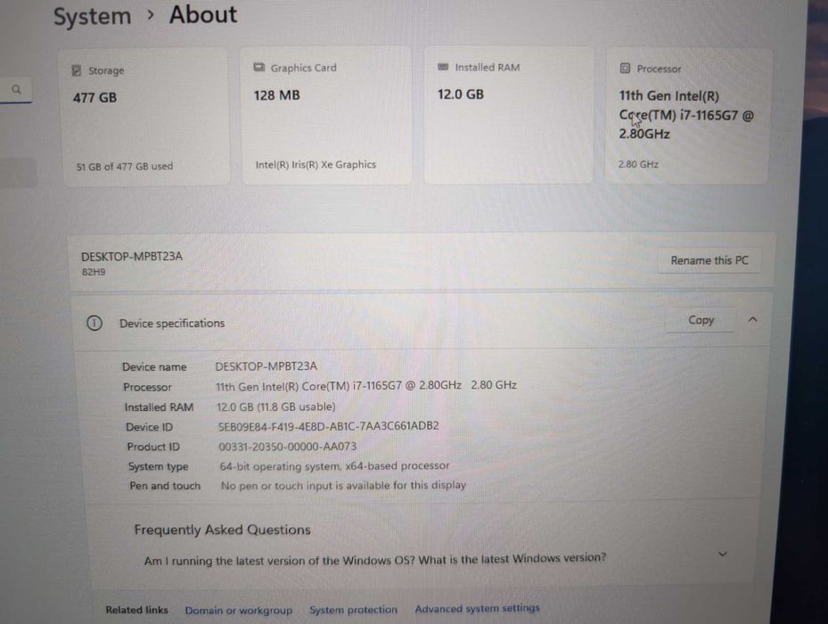 Laptop Lenovo IdeaPad 3 17ITL6