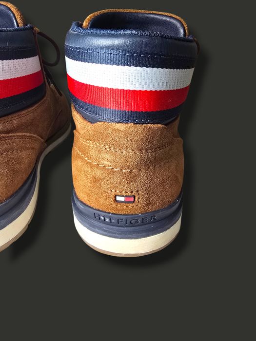 Мъжки боти Tommy Hilfiger – естествен велур, оригинални