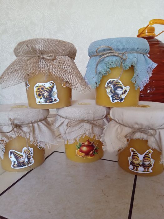 Мёд  и масло подсолнечное