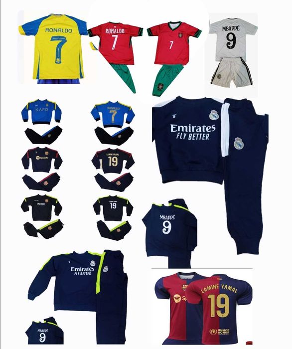CR7 Роналдо Мбапе Ямал екип с къс и дълъг ръкав Комплект футбол  24/25