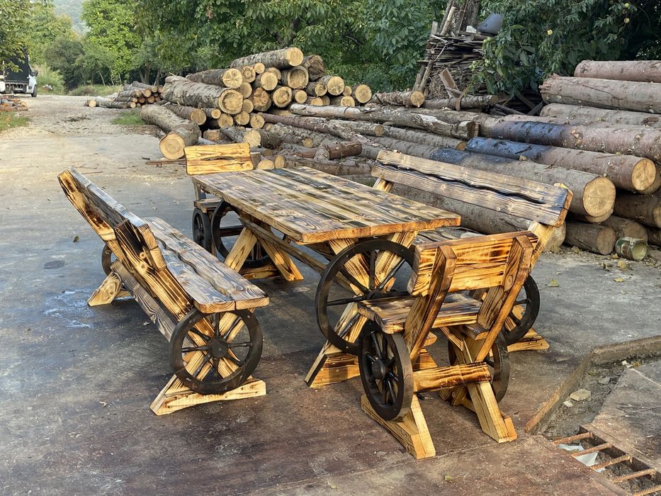 Balansoar cu doua leagane pentru copii