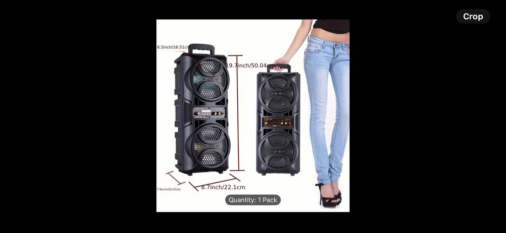 Преносима караоке колона  2х6.5 инча