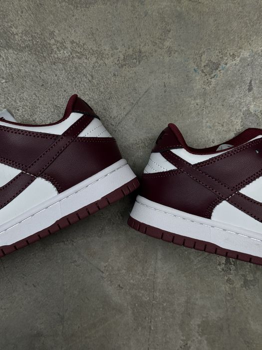 Кроссовки Nike sb dunk low  wine red/white