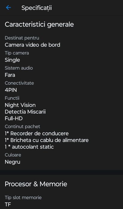 Vând cameră nouă wifi