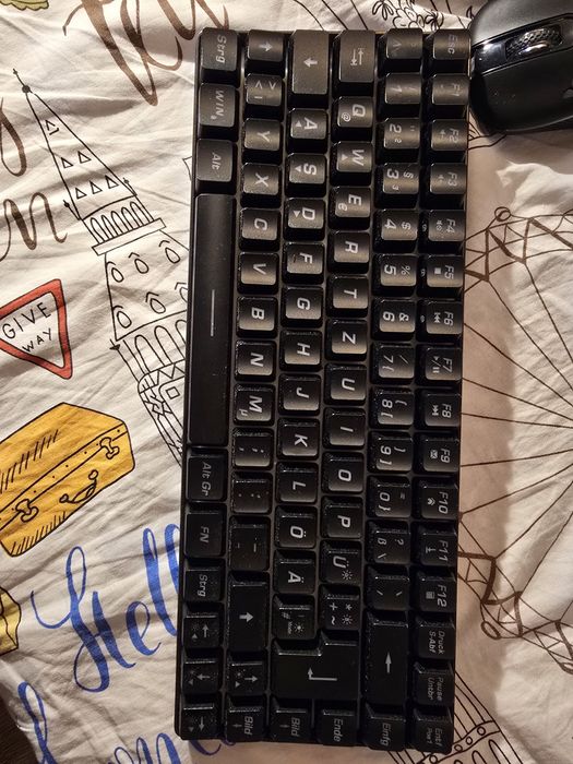 Tastatură Wireless de Gaming RedThunder 75%, LED Rainbow, 3200 DPI, 85 Taste, PC/PS5/Xbox