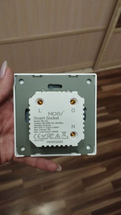 Умная розетка Moes WIFI 16A
