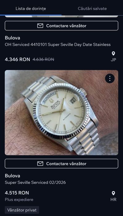 Ceas Bulova Super Seville DayDate