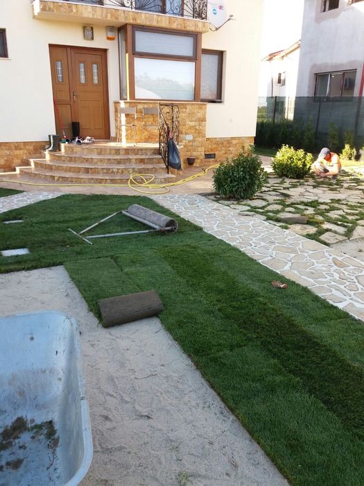 Gazon rulou + montaj