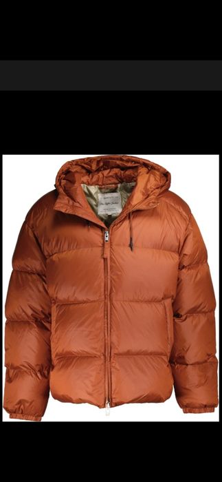 Geaca iarna cu puf, originală GANT,D1 shiny puffer, culoare ocru L -XL