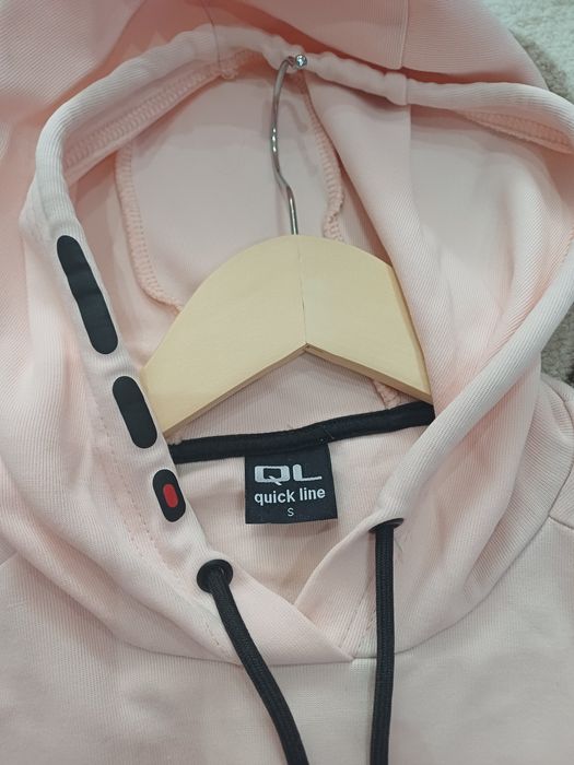 Дамски суитчар с размер S цвят-пудра