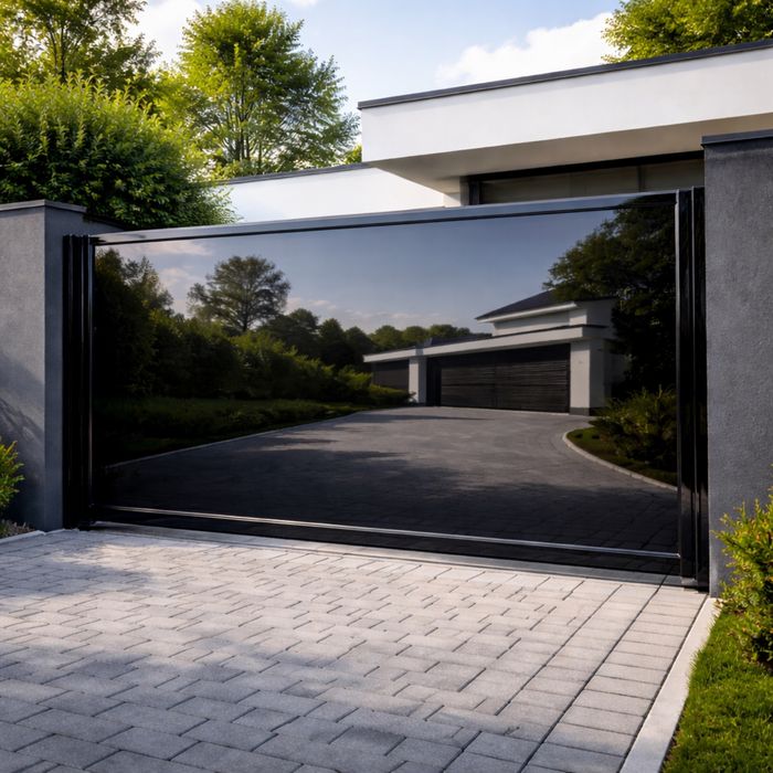 Откатные ворота звездное небо