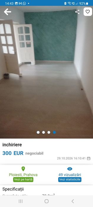 Inchiriere -300 euro negociabil