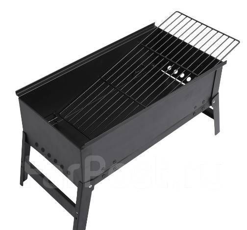 Мангал складной толстая сталь с двумя решетками