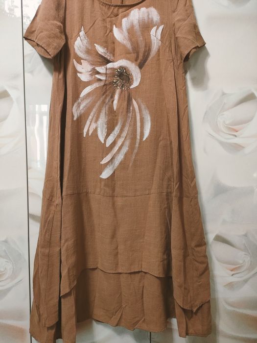 Платье лён хб натуральное