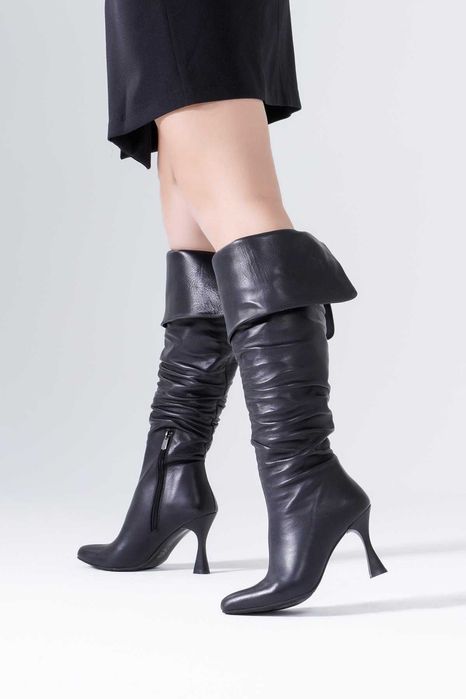 Cizme lungi din piele naturala,36-41 la super pret!