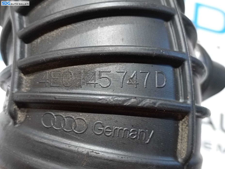 Furtun Conducta Tub Tubulatura Admisie Aer Audi A8 D3 3.0 TDI 2003 - 2010 Cod 4E0145747E 4E0145711 [M6214]