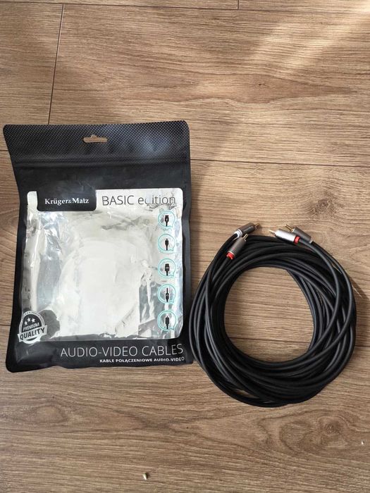 Cablu RCA Stereo Subwoofer / Audio 5m Krüger&Matz Basic Edition - Ca nou
