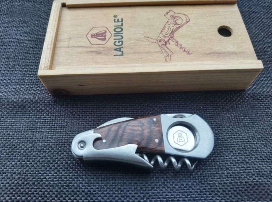 Луксозна отварачка за вино с резачка за пури LAGUIOLE France