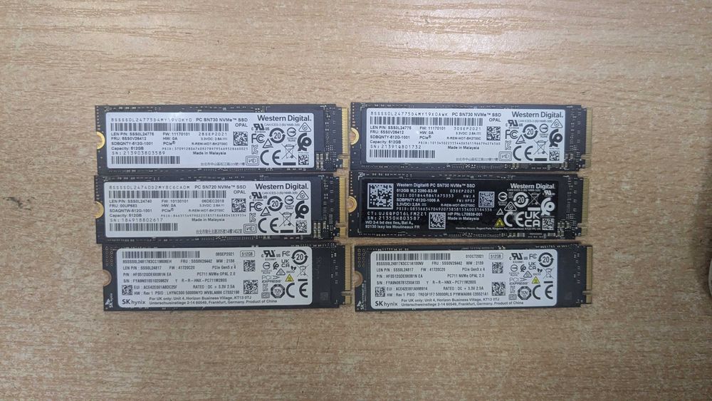 SSD 512GB M.2 NVMe Samsung WD SK hynix Kioxia Micron Kingston PCIe + Гаранция и фактура по ДДС