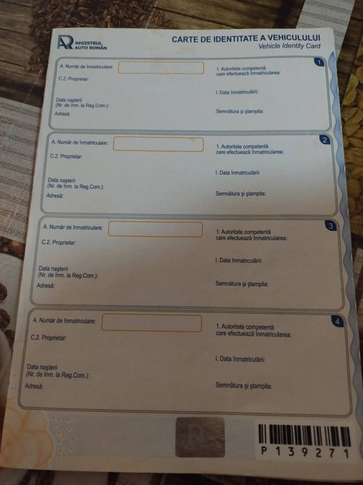 Remorca auto  cu carte