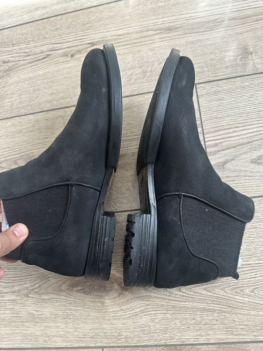 Зимние замшевые(Нубук) ботинки Челси