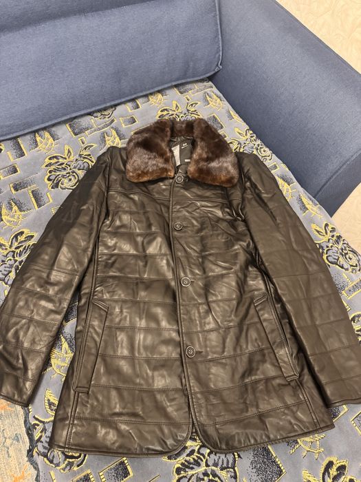 Куртка с норковой вставкой