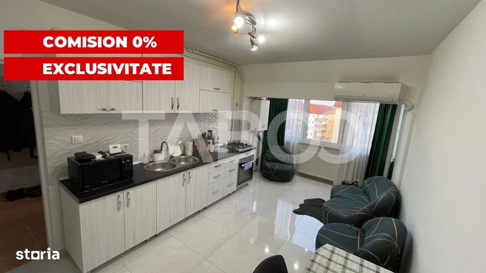 Apartament mobilat 4 camere  modern Comision 0 % zona Terezian Sibiu