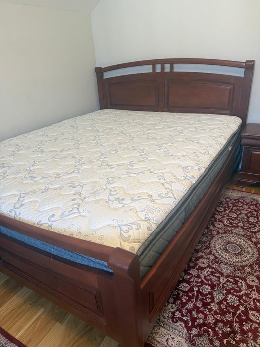 Pat Lemn Masiv  Elvila - 160 x 200 - Somiera inclusa