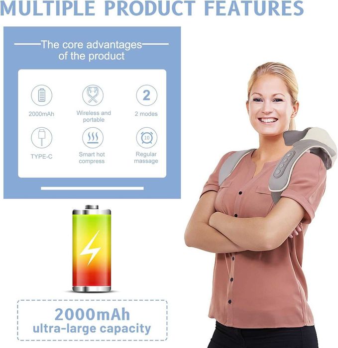 Массажер для деки и плеч 6d