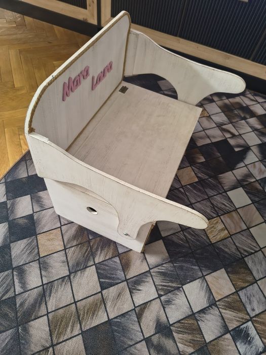 Vand bancuta/birou cu spatiu depozitare copii