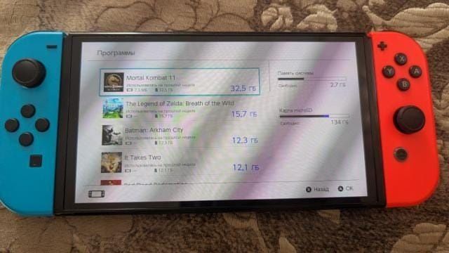 Nintendo switch oled прошитый 512gb