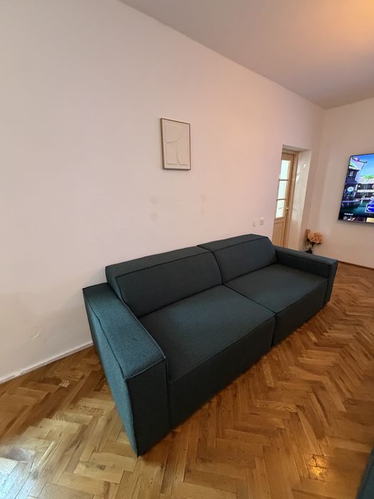 Canapele de  4 pers The Home. 2 bucati. Verde inchis
